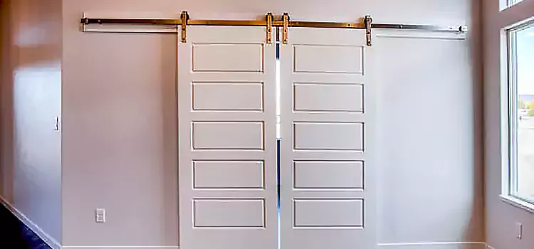 Glass Barn Door with Installation Hardware Kit New Lenox
