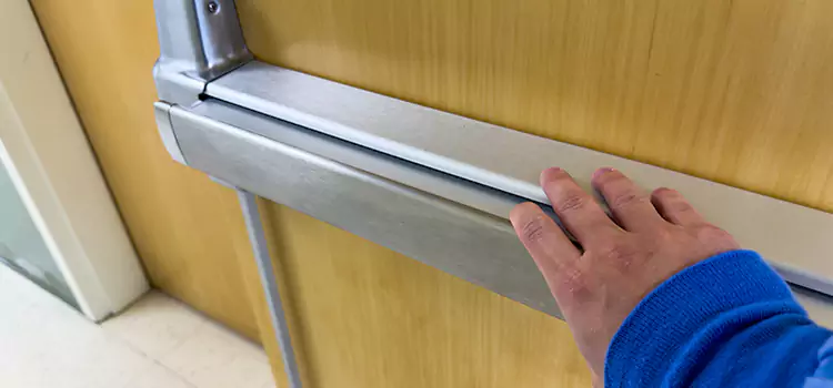 Installing a Push Bar on a Door New Lenox